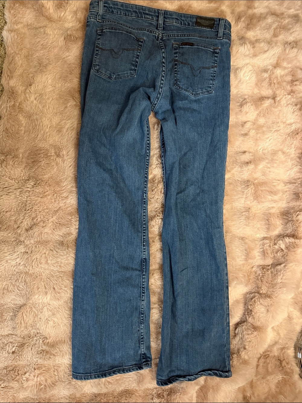 Harley-Davidson Women's Blue Flared Jeans